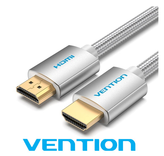 cavo hdmi alta velocità m-m tessuto intrecciato 4k 2m argento*