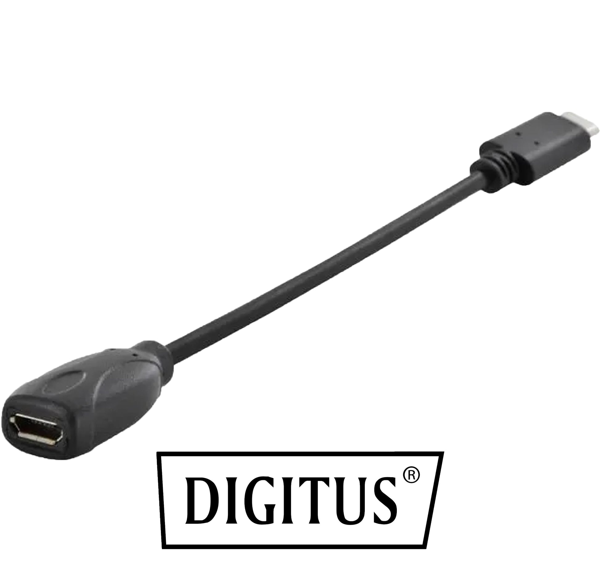 Adattatore Cavo USB 3.1 Type-C Maschio a Micro USB B Femmina OTG per Dati e Ricarica