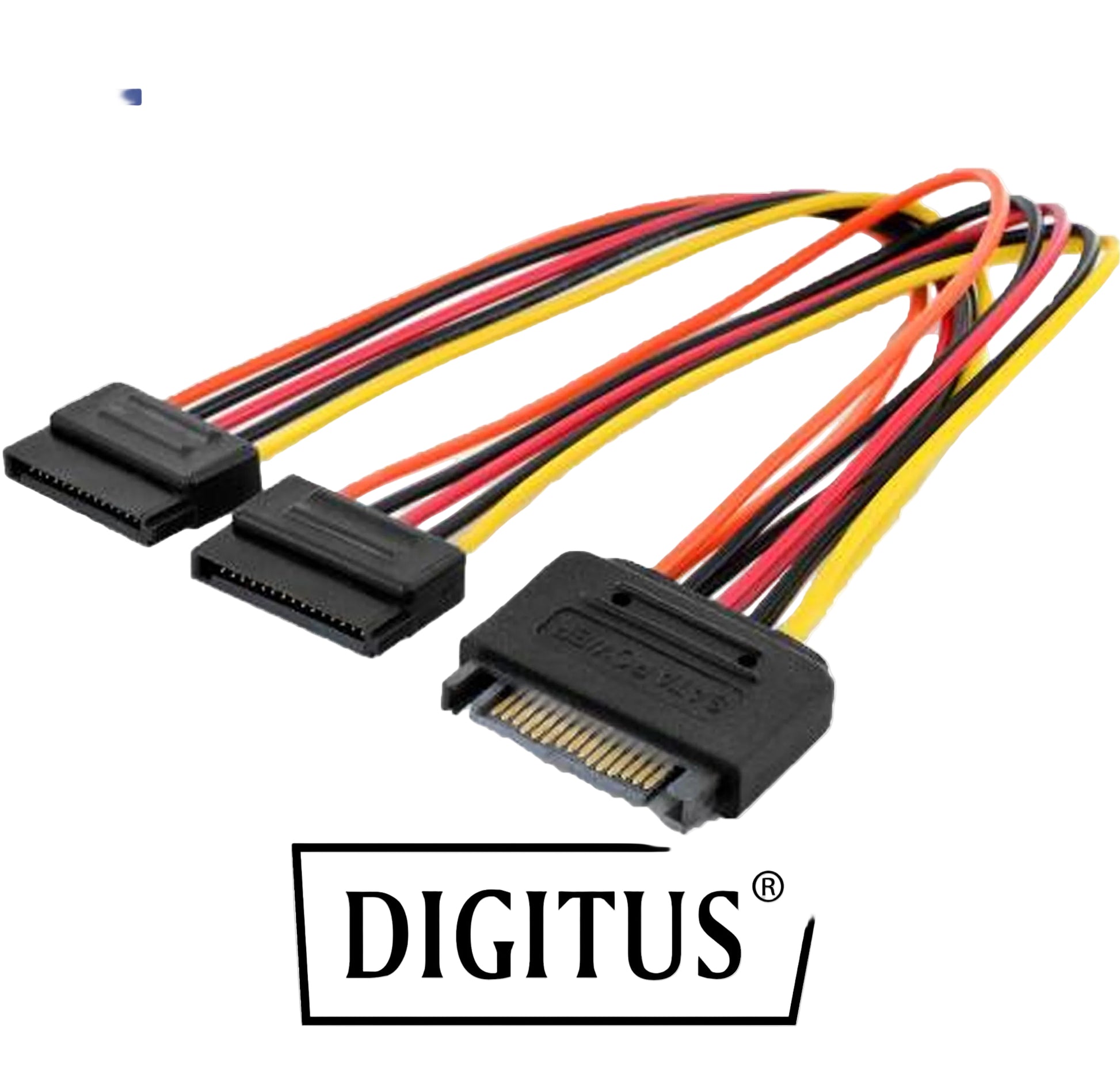 cavetto alimentazione 1 sata maschio - 2 sata femmina 0.20mt*215