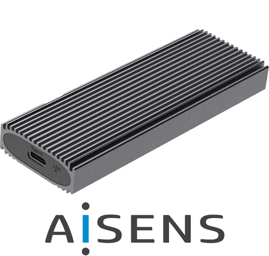 box esterno ssd m.2 NVMe usb 3.2 gen2 type c aisens grigio *572