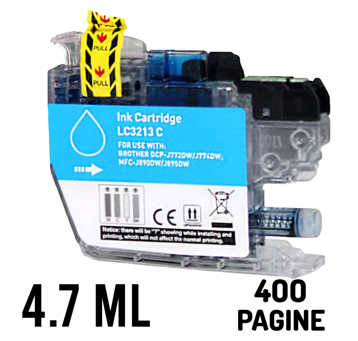 brother compatibile lc3213xl dcp-j772 774dw mfc-j890 895dw ciano