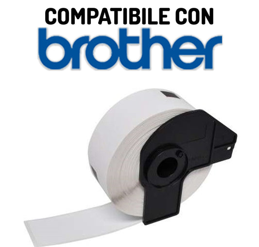 etichette a rotolo 17x87mm compatibili con brother* 572