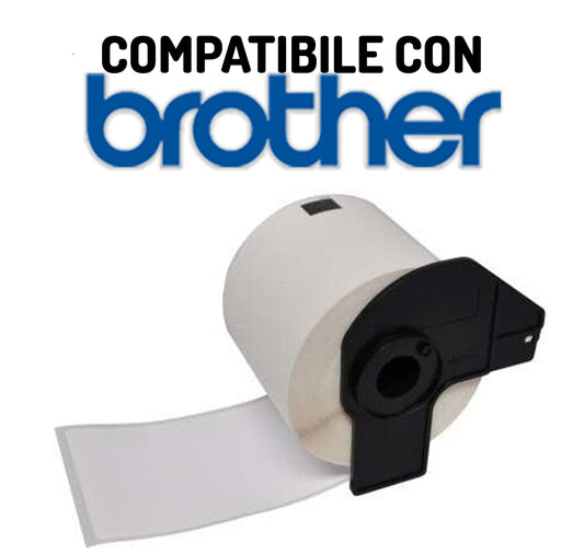 etichette a rotolo 29x62 mm compatibili con brother* 572