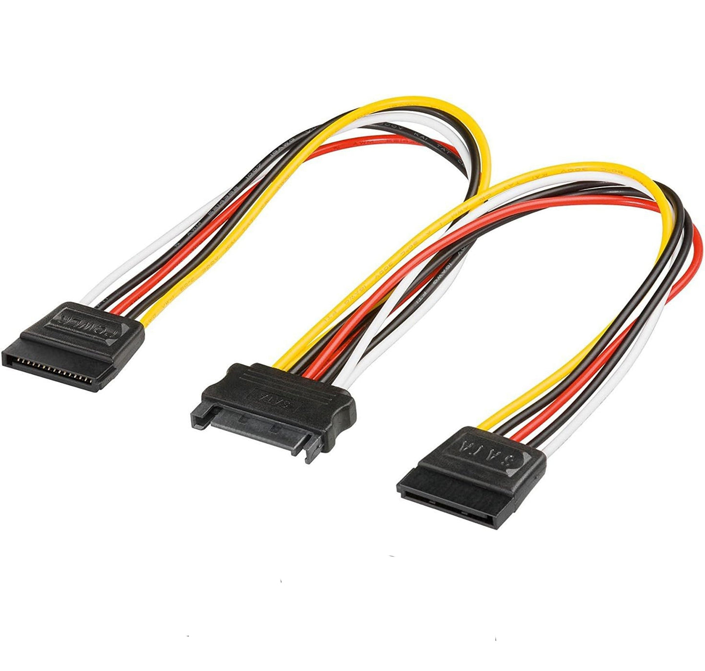cavetto alimentazione 1 sata maschio - 2 sata femmina 0.20mt*021
