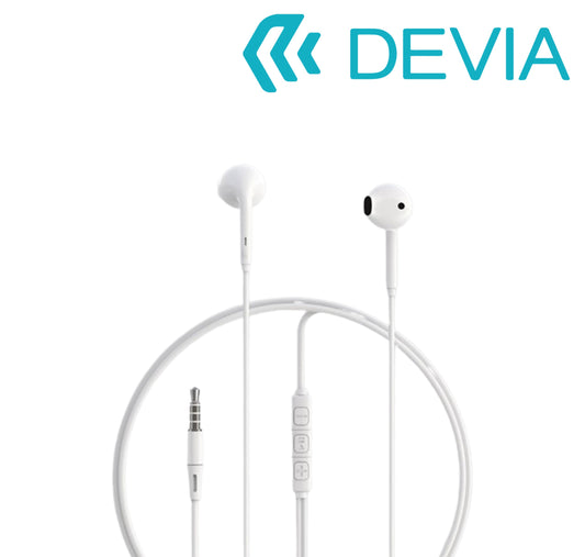 auricolare smart earphone A3 white connett jack 1.2mt devia *491