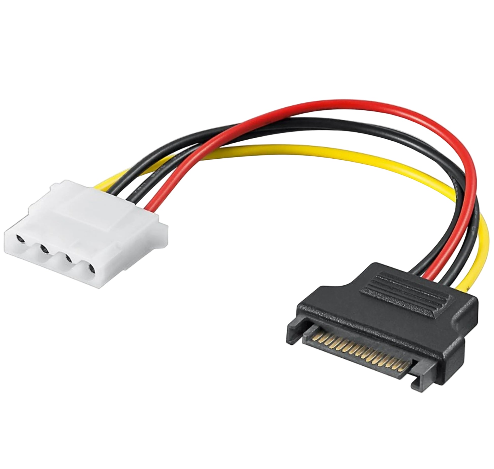 cavo alimentaz. sata maschio - molex 4 poli femmina 0.15mt *215