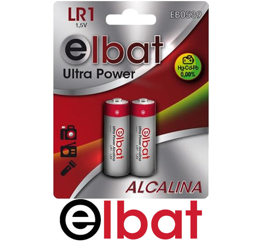 2 batterie alkaline LR1  1.5v elbat *572