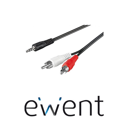 cavo stereo jack 3.5masch/2rca masch 2.0 m  ewent *021