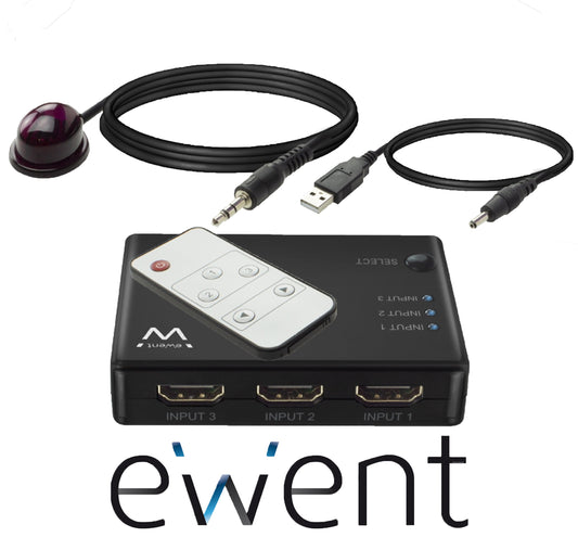 switch hdmi 4k 3ingressi-1uscita +telecoman.ewent*021