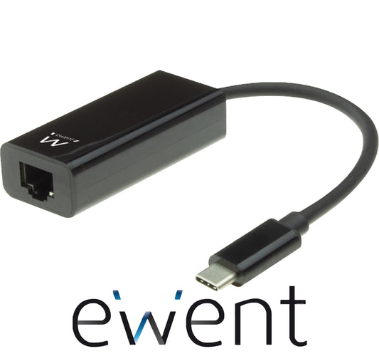 adattatore lan usb 3.2 type c gigabit ethernet 10/100/1000 black