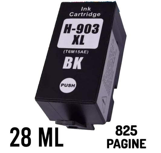 hp compatibile n 903xl black 28ml T6M15AE chip anti aggiorn.*572