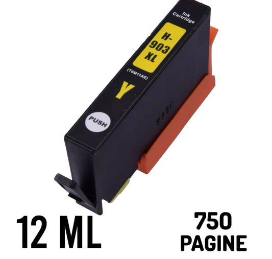 hp compatibile n 903xl yellow 12ml  T6M11AE  chip anti aggiorn.