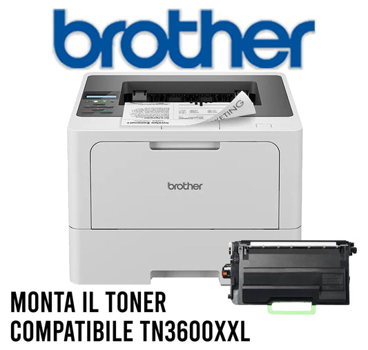 Stampante laser fronte/retro monocromatica Brother HL-L5210DN