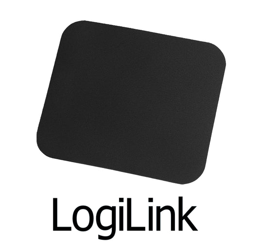 tappetino mouse black 25x22cm logilink *215