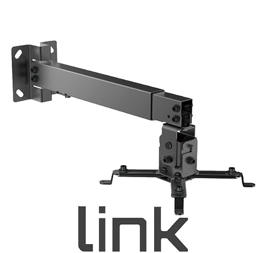 Braccio Supporto Proiettore a Soffitto Universale Regolabile con Staffa