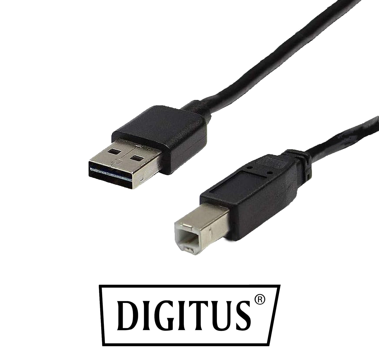 Cavo USB 2.0 A/B 5m M/M per Stampante Digitus Nero