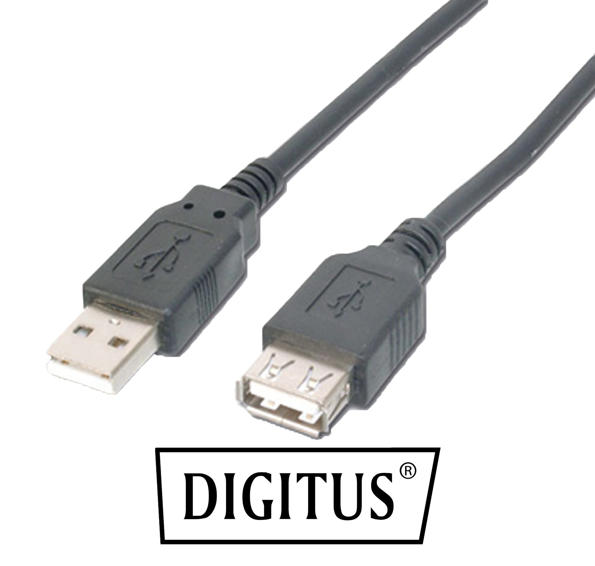 Cavo USB 2.0 Prolunga 5m A Maschio A Femmina Digitus