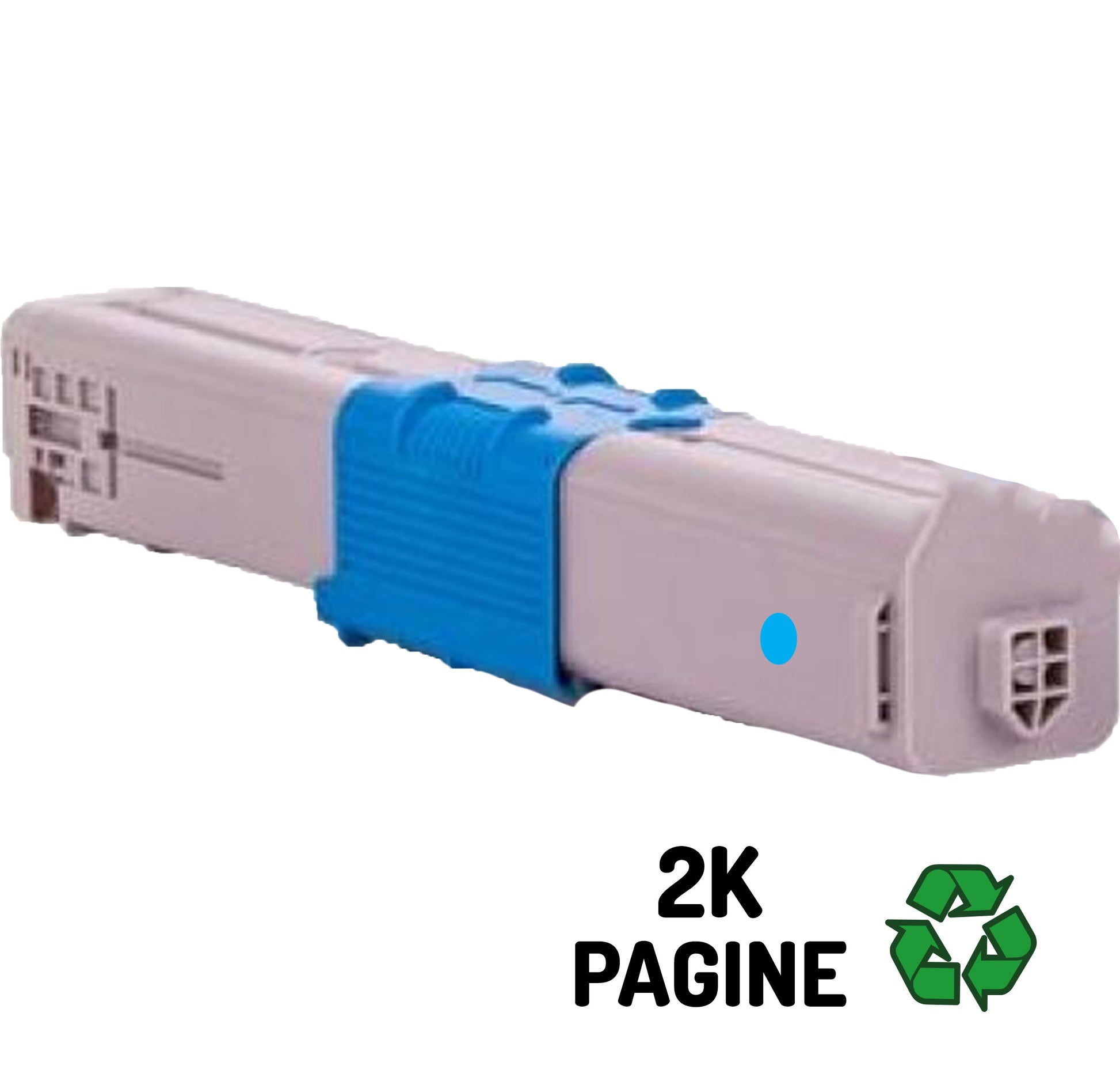oki compatibile c310 c510 c530 mc351 mc561 44469704 ciano 2k