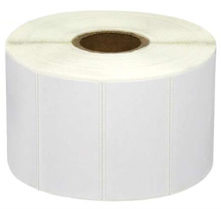etichette termica pretagliata 50x25mm anima 25 mm 1300etich.